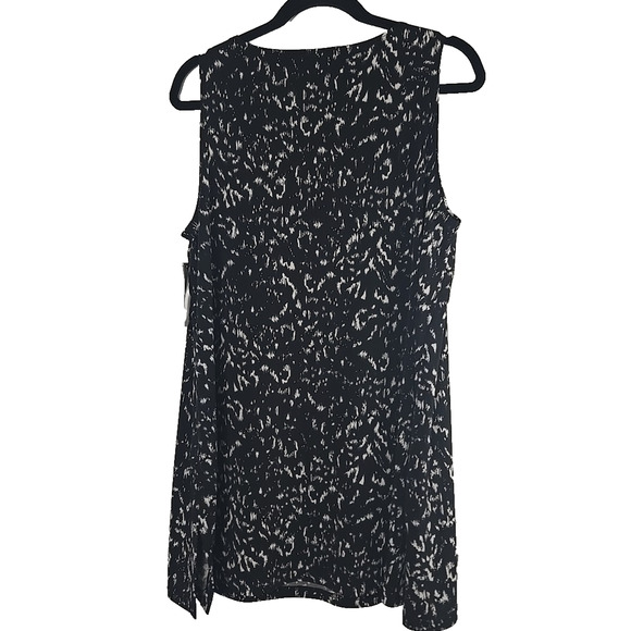 SYMPLI Sleeveless Nu Ideal Tunic Animal Print Black Top Size 18 NWT $101 - Picture 2 of 4